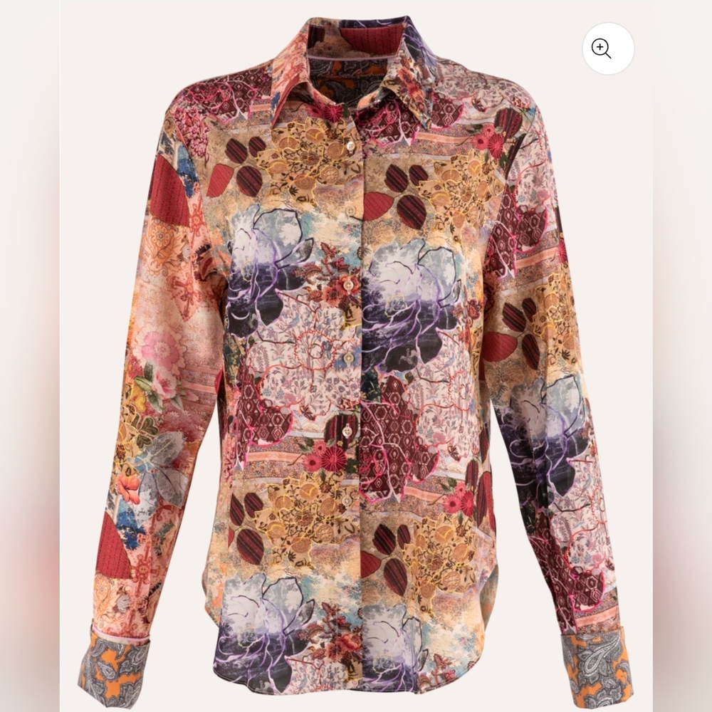 Robert Graham Mosaic Gabriela Top Size Large